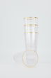 Frosted Gold Rim Drinking Glasses